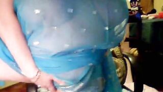 Ugly and obese granny exposes her disgusting fat body
