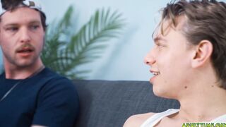 Leo Louis and Benjamin Blue jerk off side by side
