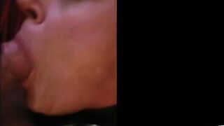 2 guys cum on Grandma's face