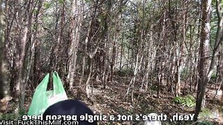 Got horny while walking in the woods and asked my friend to fuck me - LikaBusy