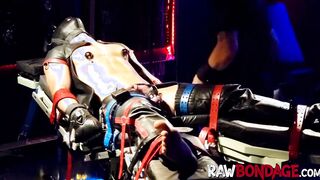 Jock Devin Franco engage in painful ball tied and deepthroating session