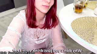 My girlfriend's hot mom made me fuck her while her daughter is not at home