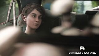 ▱ Small Tits Skinny Babe Rough Car Domination ▰