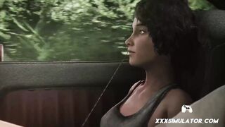 ▱ Small Tits Skinny Babe Rough Car Domination ▰