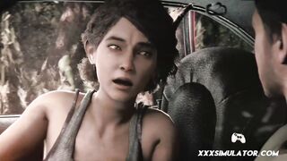 ▱ Small Tits Skinny Babe Rough Car Domination ▰