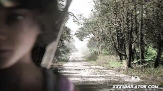 ▱ Small Tits Skinny Babe Rough Car Domination ▰