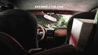 ▱ Small Tits Skinny Babe Rough Car Domination ▰