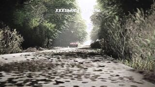 ▱ Small Tits Skinny Babe Rough Car Domination ▰