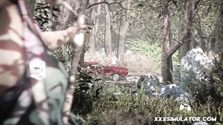 ▱ Small Tits Skinny Babe Rough Car Domination ▰