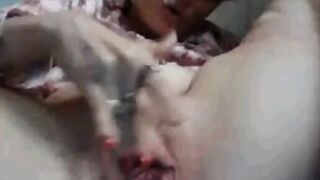 German Amateur Rubs Her Pussy On Webcam