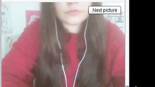 Polish Girl with Big Nipples in BDSM Webcam Show