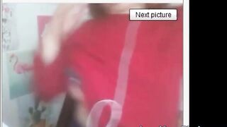 Polish Girl with Big Nipples in BDSM Webcam Show