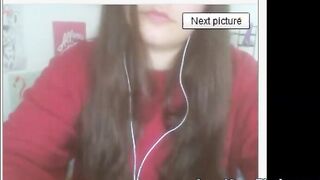 Polish Girl with Big Nipples in BDSM Webcam Show