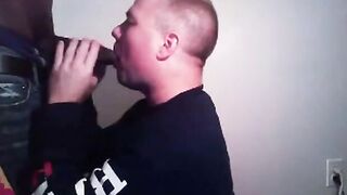 Interracial Blowjob Leads to a Facial for This Amateur Man