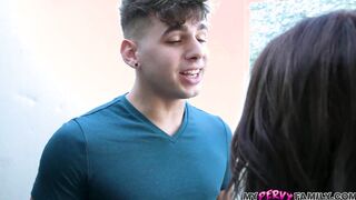 Your dad wont be able to catch us if you cum inside me