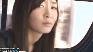 Japanese hot babe gets cum in mouth by random guy