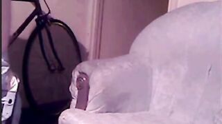 Old Guy Receives Blowjob From Young Skinhead Girl On Webcam
