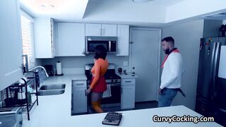 Velma's big tit bouncing riding big cock