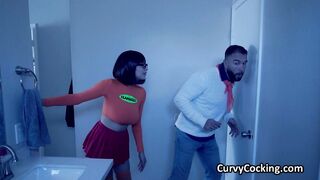 Velma's big tit bouncing riding big cock