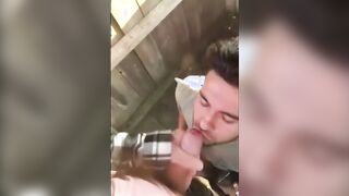 Cute Latin Hunk Sucks Big Cock and Eats Cum