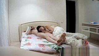 Spying porn video – Stepdaughter wants lots of sex (hidden cam)