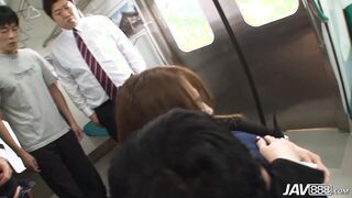 JAVHUB Hitomi Hayama gangbanged on the train