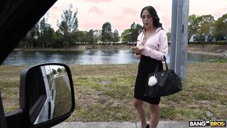 We offered her money to see her tits