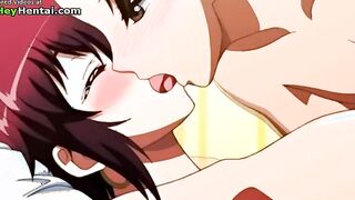 Attractive college babe with big boobs gets cumshot