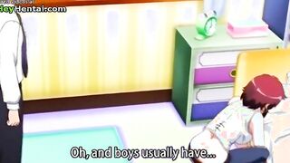 Attractive college babe with big boobs gets cumshot