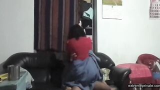 Indian auntie caught with her toyboy