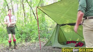Scoutmaster has filthy plans for scout boy!