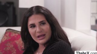 TS babysitter gets barebacked by her boss big cock