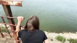 Genialer Sex auf der Aussichtsplattform