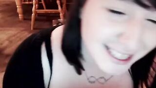 Big-Tit BBW Plays With Herself on Webcam