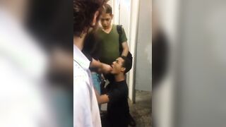 Gay Couple porn video – Public Restroom Blowjob by Amateur Gay Couple