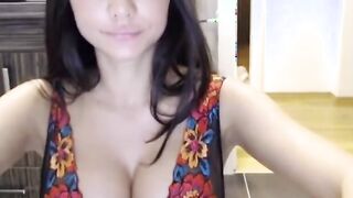 Hot Latina Plays with Dildo on Webcam