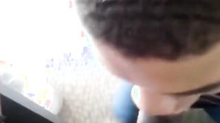Muscled Black Couple's Anal Adventure in the Office