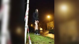 Twink Discreetly Plays With His Ass Outdoors