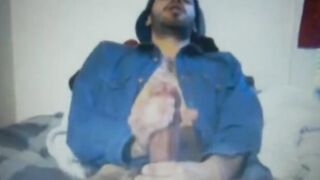 Huge Dick Latin Guy's Hot Cum Load