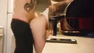 Big-Cock Amateur Bareback in the Kitchen