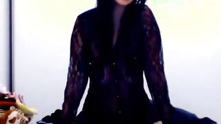 Big-Titted Beauty Rides Her Dildo
