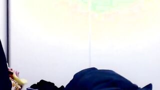 Big-Titted Beauty Rides Her Dildo