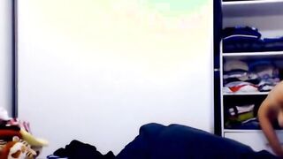 Big-Titted Beauty Rides Her Dildo
