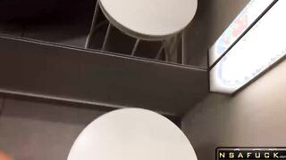 Brother and Stepsister Public Blowjob in
