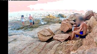 BEACH FUCK INFIDELITY WEEKEND： I fuck the slut wife on the beach