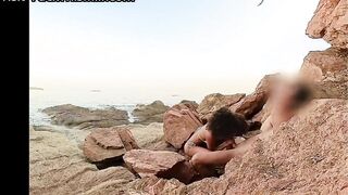 BEACH FUCK INFIDELITY WEEKEND： I fuck the slut wife on the beach