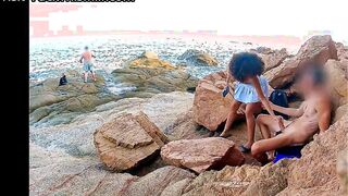 BEACH FUCK INFIDELITY WEEKEND： I fuck the slut wife on the beach