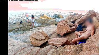 BEACH FUCK INFIDELITY WEEKEND： I fuck the slut wife on the beach