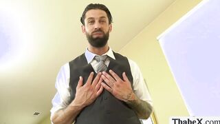 Rich man Alpha Wolfe bareback fucks TS girlfriend