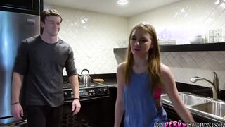 Bored Stepsis + Big Stepbro Home on College Break = Experimental Sex